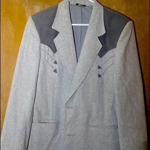 Grey Pioneer Wear Size 40L Mens Western Jacket
